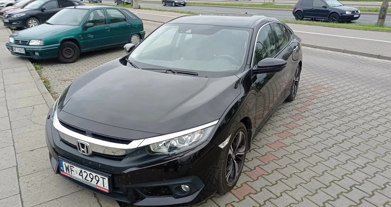 Honda Civic cena 93000 przebieg: 56762, rok produkcji 2019 z Warszawa małe 37